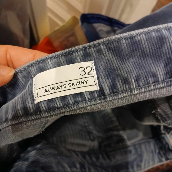 Gap 1969 Always Skinny Cords in Blue Size 32 - Picture 12 of 13